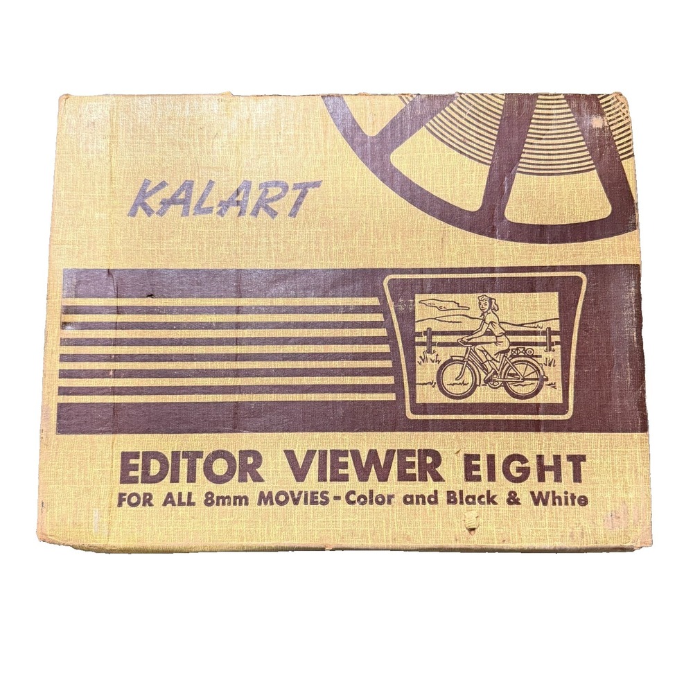 Kalart 8mm Film Movie Editor‎ Viewer Eight Original Box EV-8 DS Missing 2 Screws